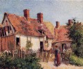 old houses at eragny 1884 Camille Pissarro